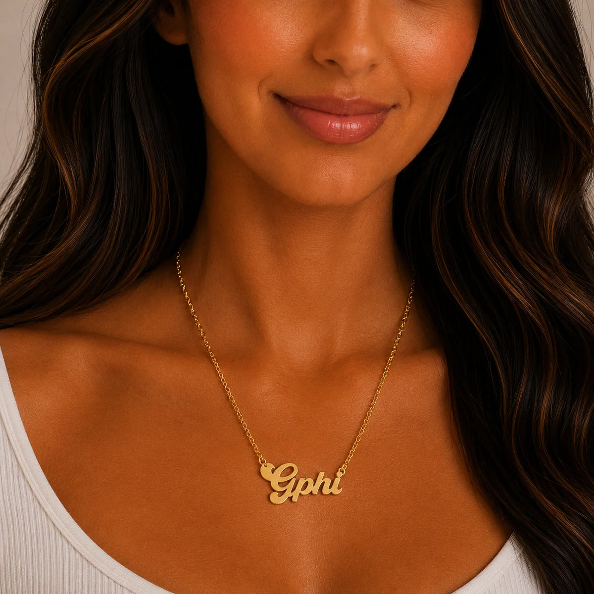 GPhi Retro Gold Necklace