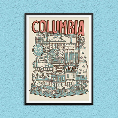 Hey Caleb - Columbia 12x16 Print
