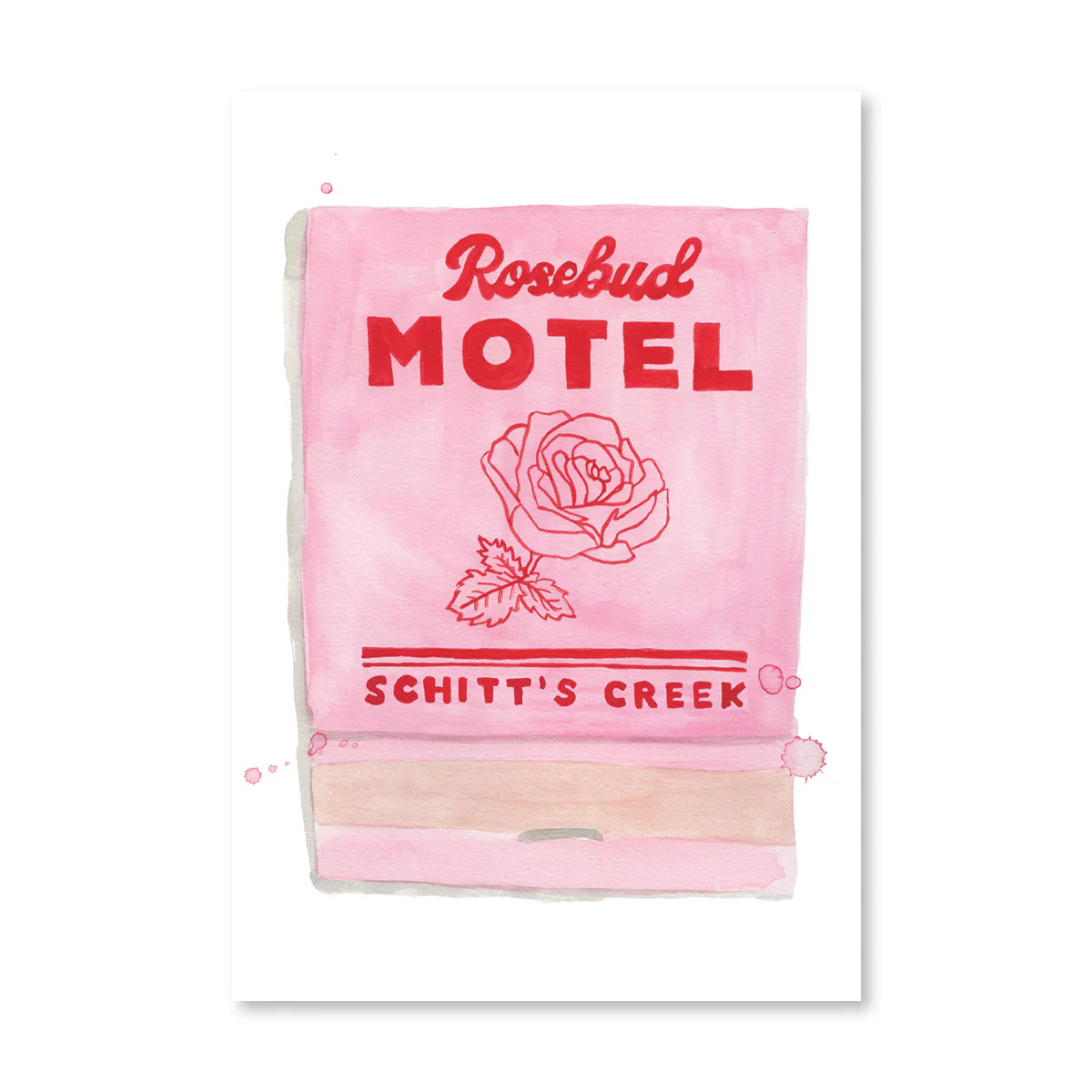Rosebud Motel Matchbook 5x7 Print