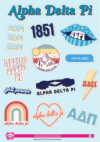 ADPi Girl Power Sticker Sheet