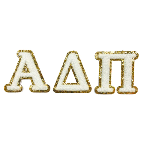ADPi Chenille Sorority Letters