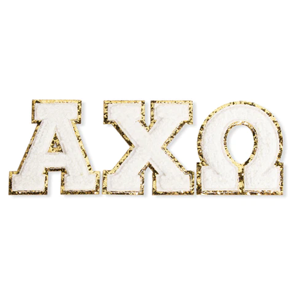 AXO Chenille Sorority Letters