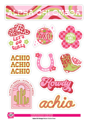 AXO Western Sticker Sheet