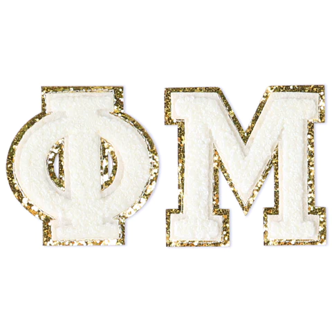 Chenille Sorority Letters - Phi Mu