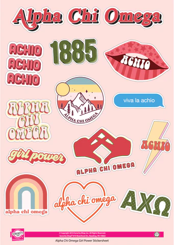 AXO Girl Power Sticker Sheet