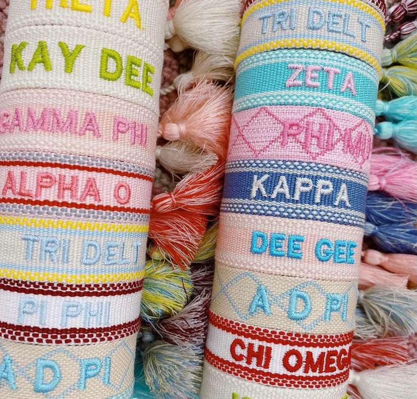 AXO Greek Embroidered Bracelet
