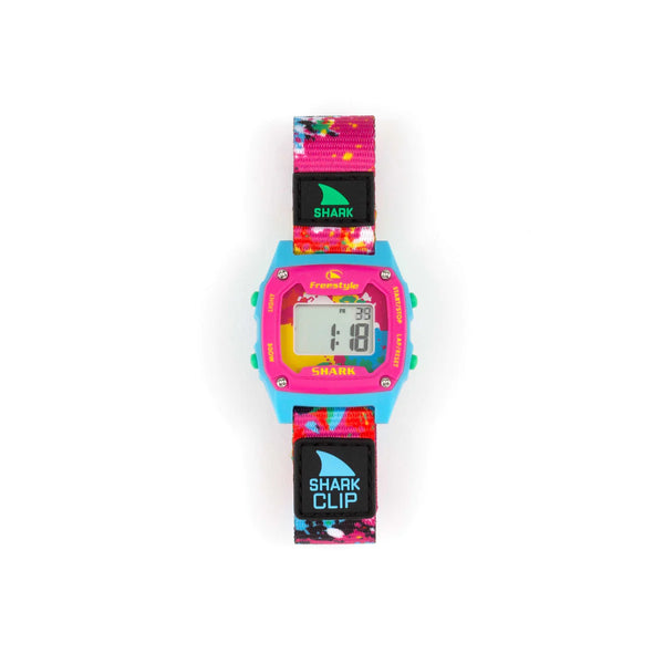 Shark Watch Mini Clip - Neon Splatter