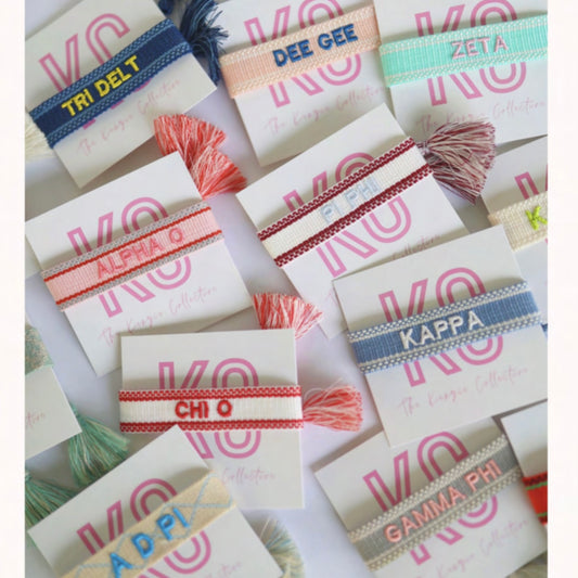 AXO Greek Embroidered Bracelet