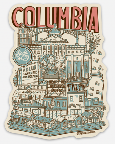 Hey Caleb - Columbia Sticker