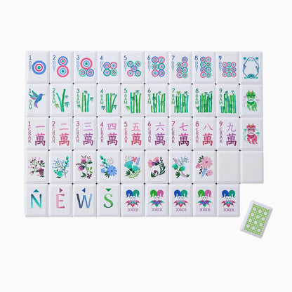 Mahjong Tile Set - Jardin Debutante