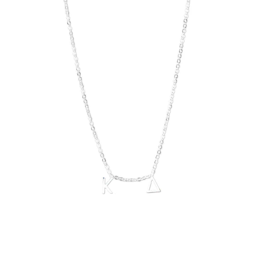 KD Silver Letter Necklace