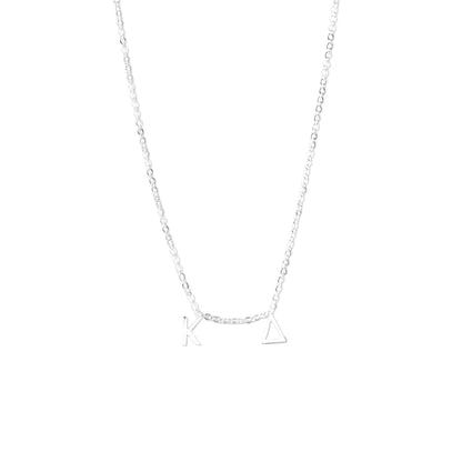 KD Silver Letter Necklace