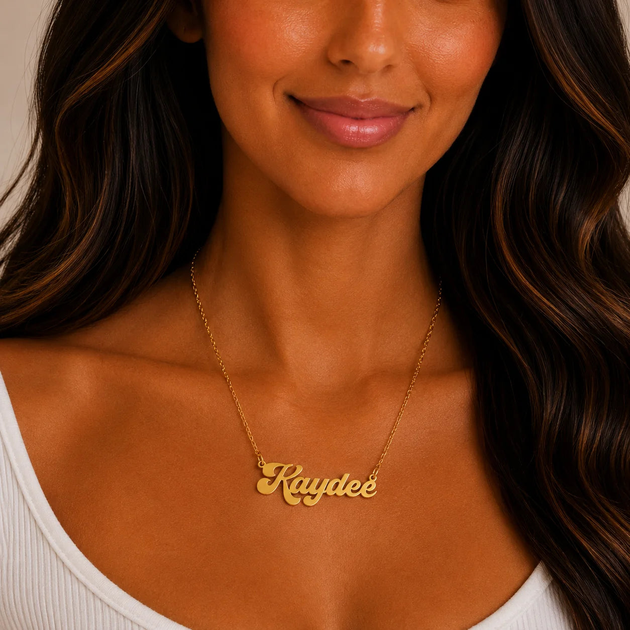 KD Retro Gold Necklace