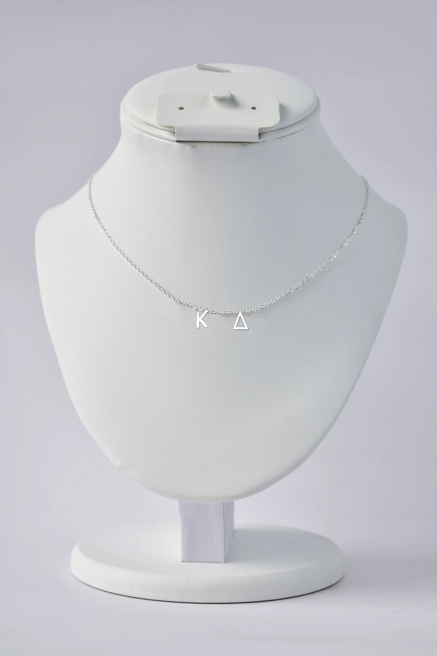 KD Silver Letter Necklace