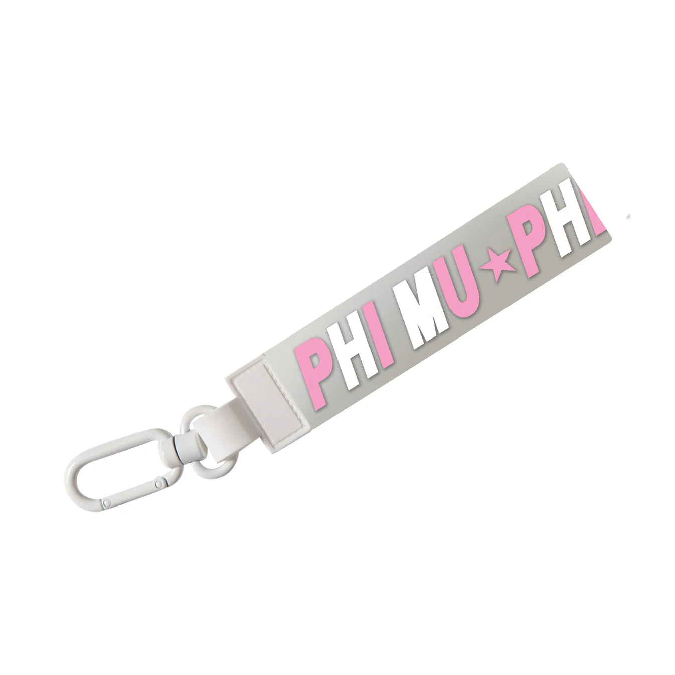 Phi Mu Silicone Keychain