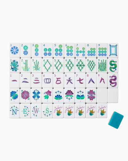Mahjong Tiles - Lagoon