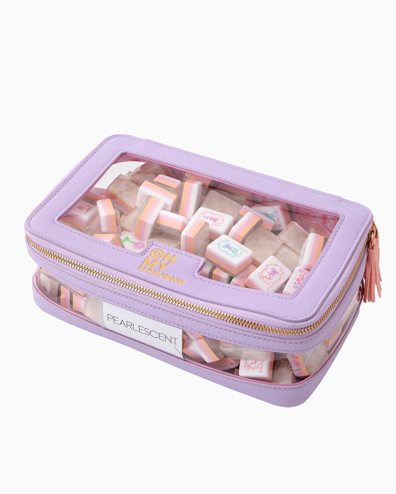 Mahjong Tile Storage Bag - Lavender