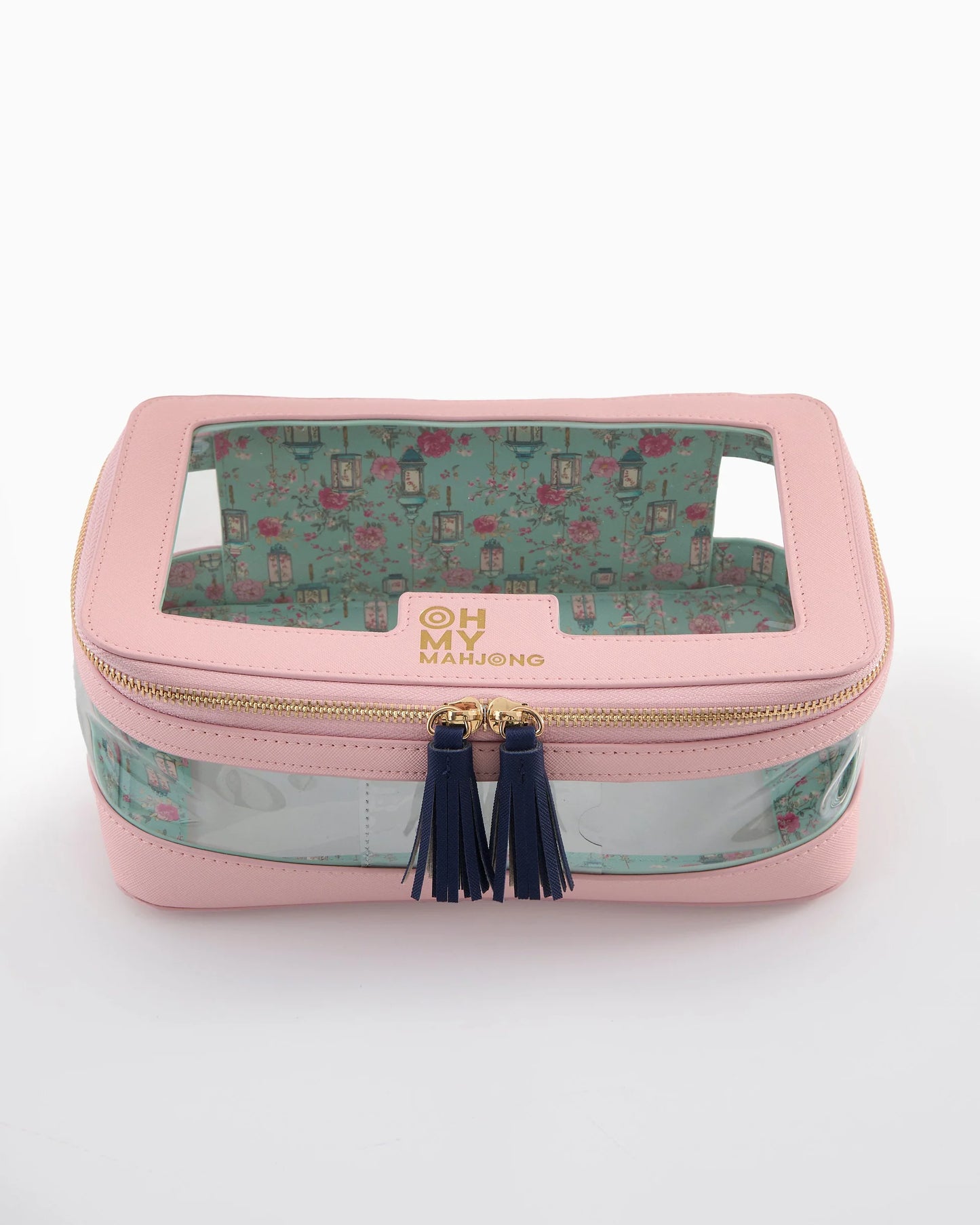Mahjong Tile Storage Bag - Light Pink