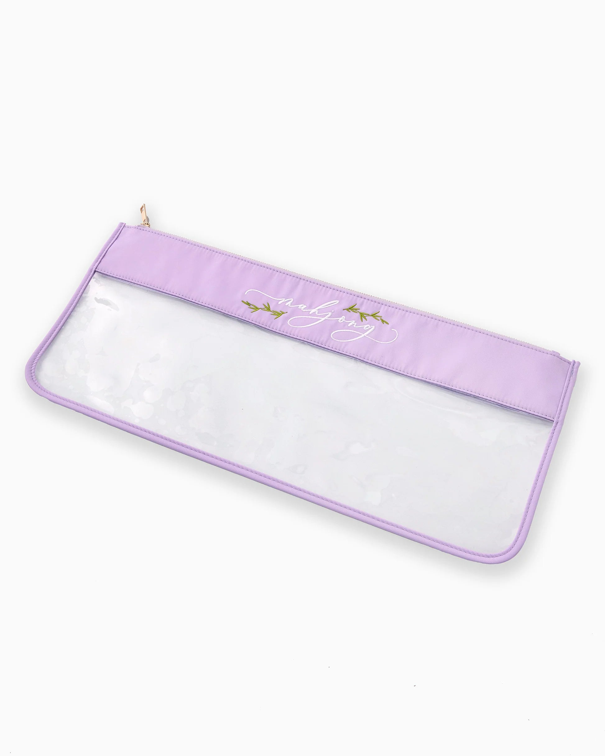 Mahjong Bag - Lilac Script