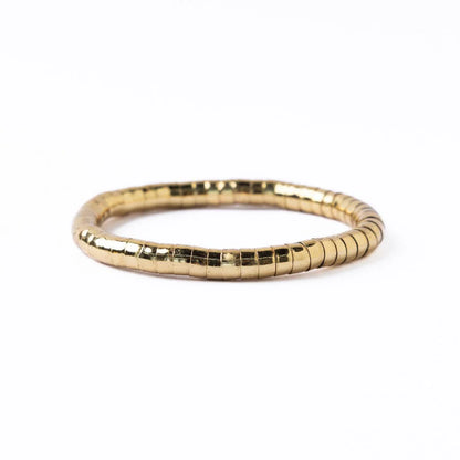 Lucille Round Stretch Bracelet - Gold