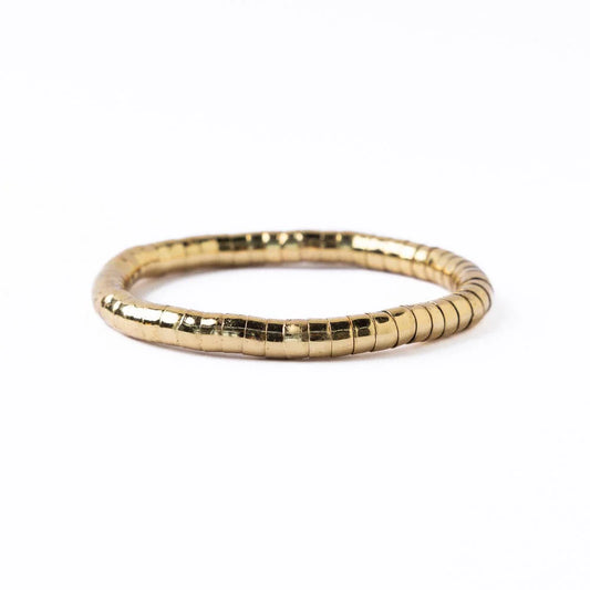 Lucille Round Stretch Bracelet - Gold