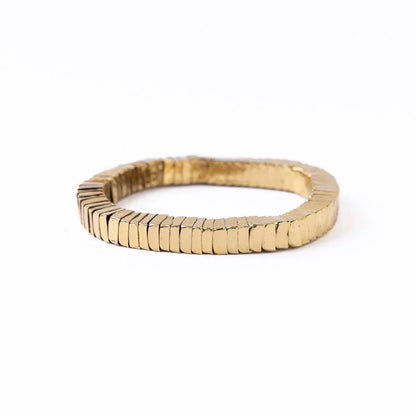 Lucille Square Stretch Bracelet - Gold