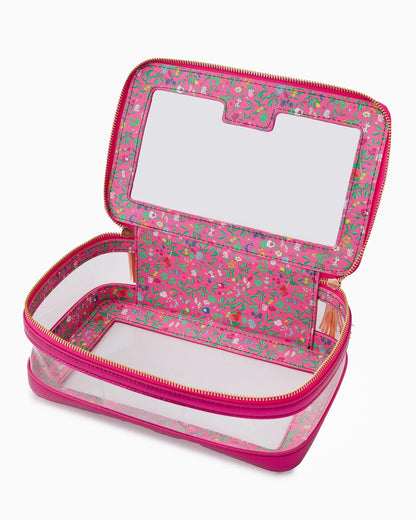 Mahjong Tile Storage Bag - Metallic Pink