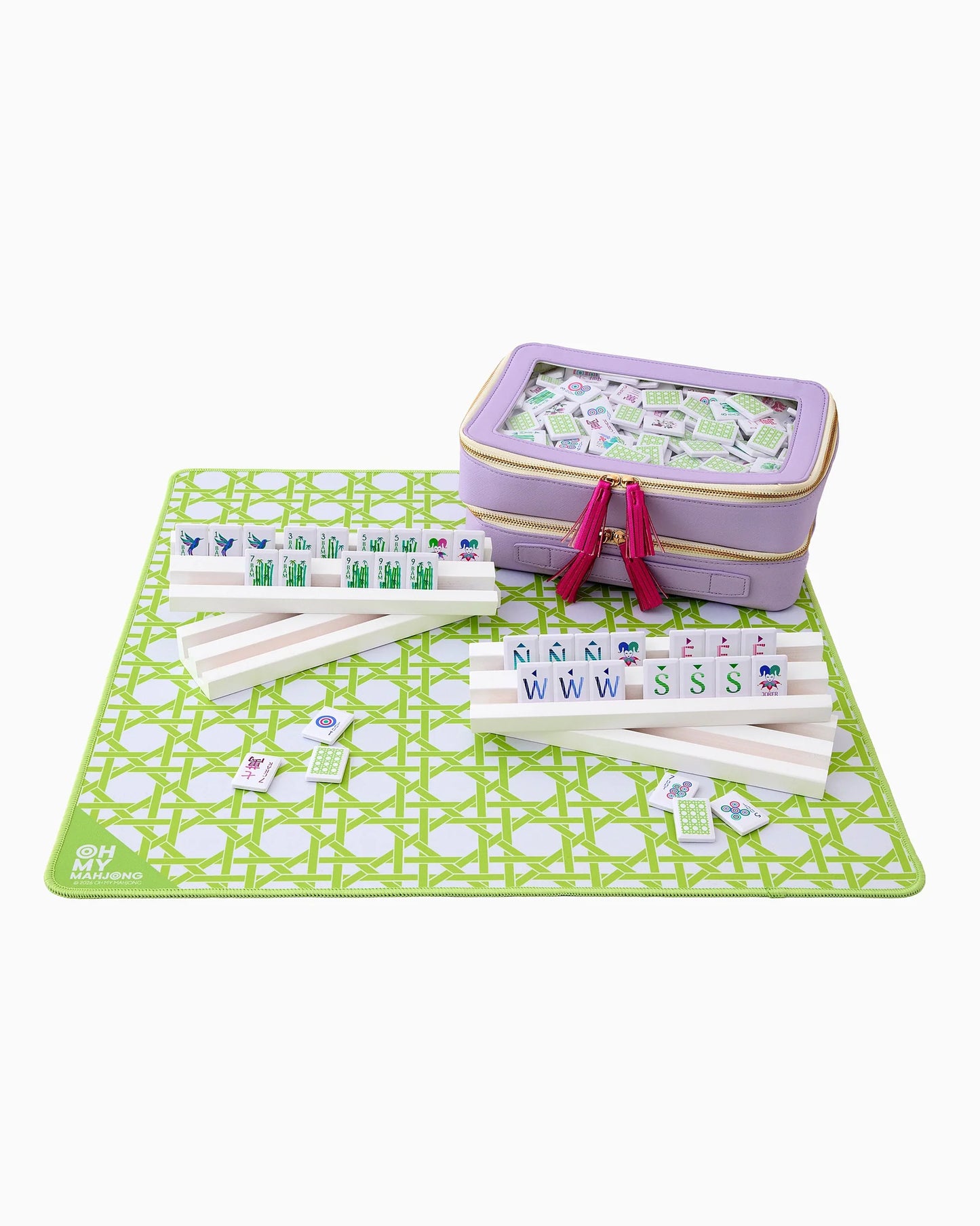 Mahjong Mat - Mini Green Cane