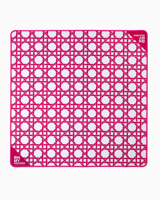 Mahjong Mat - Mini Pink Cane