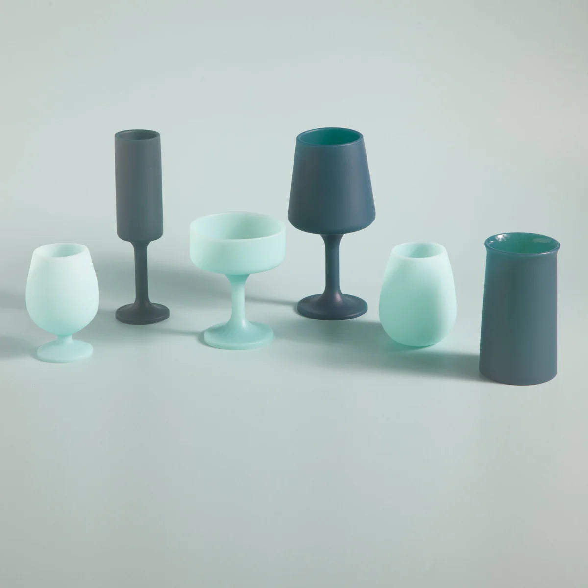 mist + ink | swepp | silicone unbreakable wine glasses