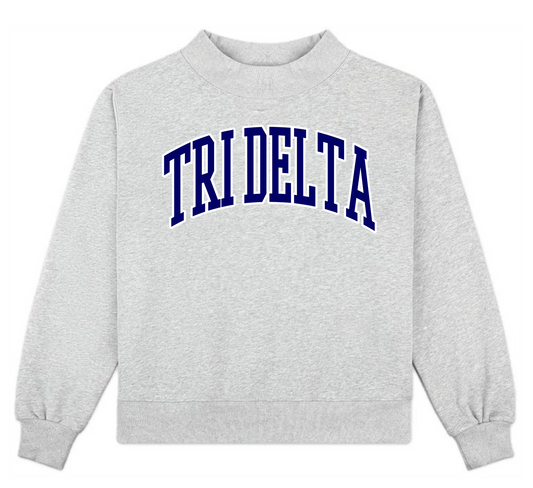 Campus Mock Neck - Tri Delta