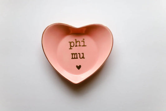 Heart Ring Dish - Phi Mu