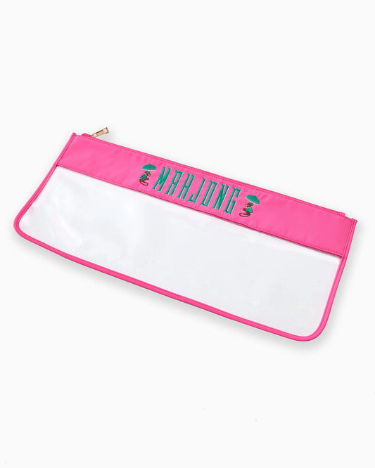 Mahjong Bag - Pink Monkey