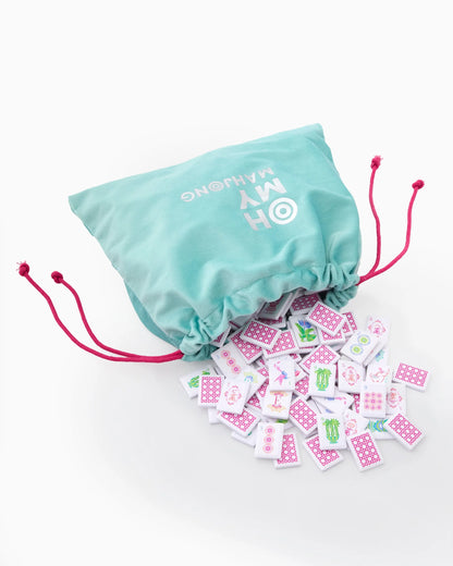 Mahjong Tile Set - Poppy Debutante