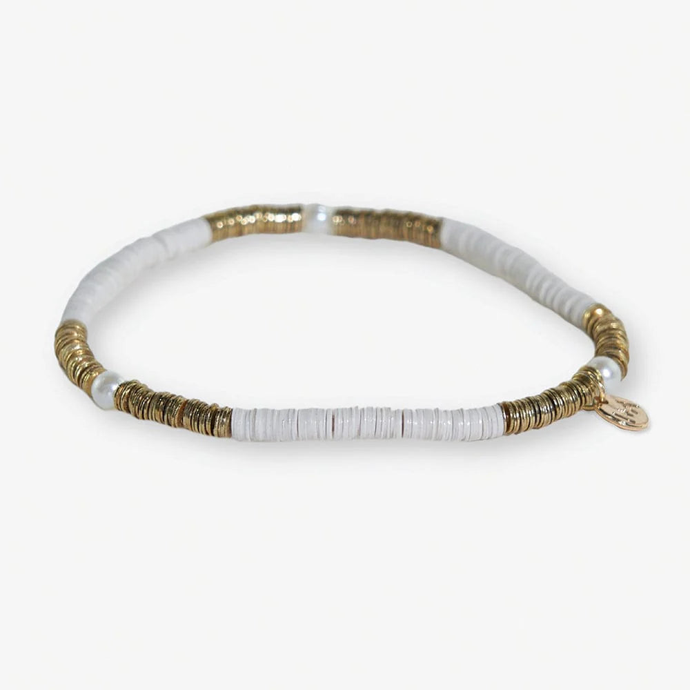 Rory Stretch Bracelet - White