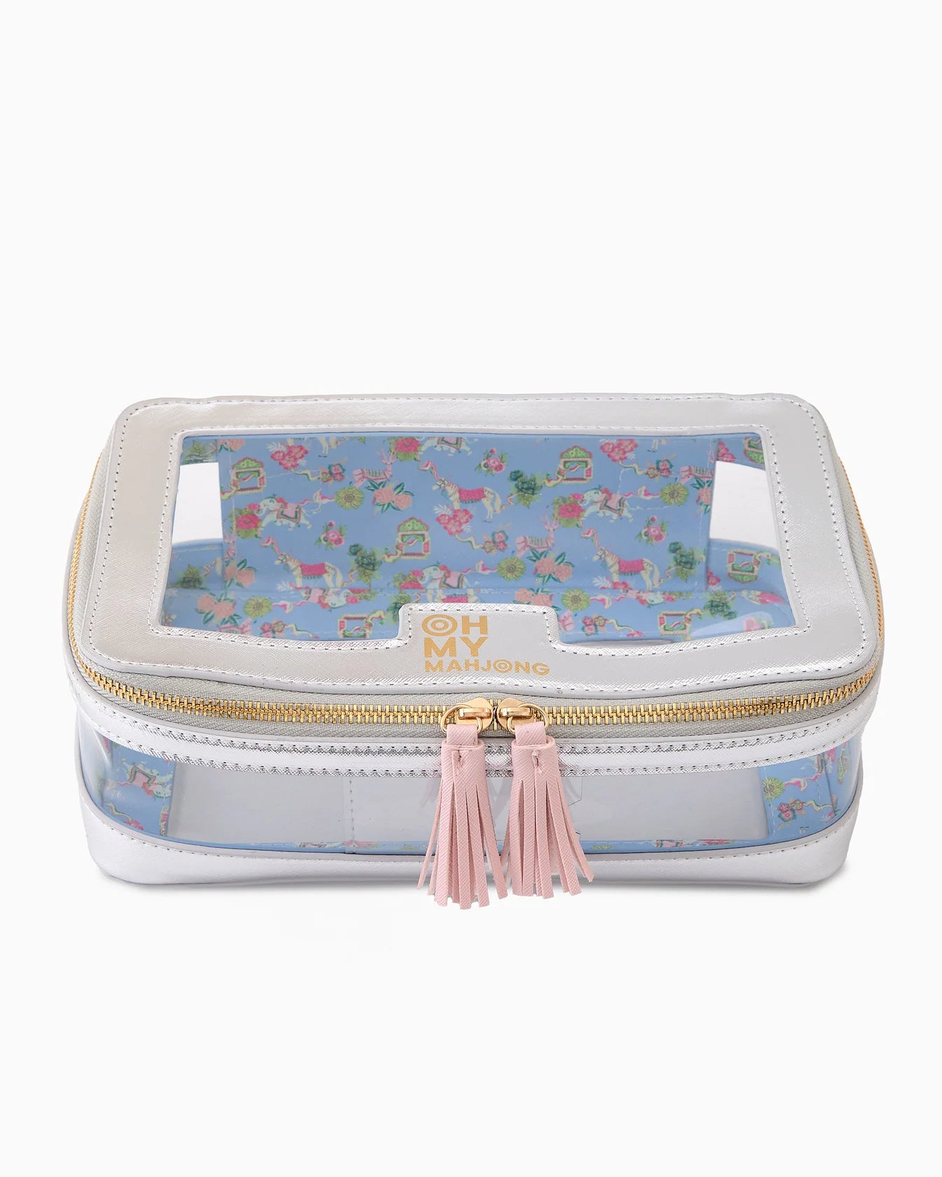 Mahjong Tile Storage Bag - Silver