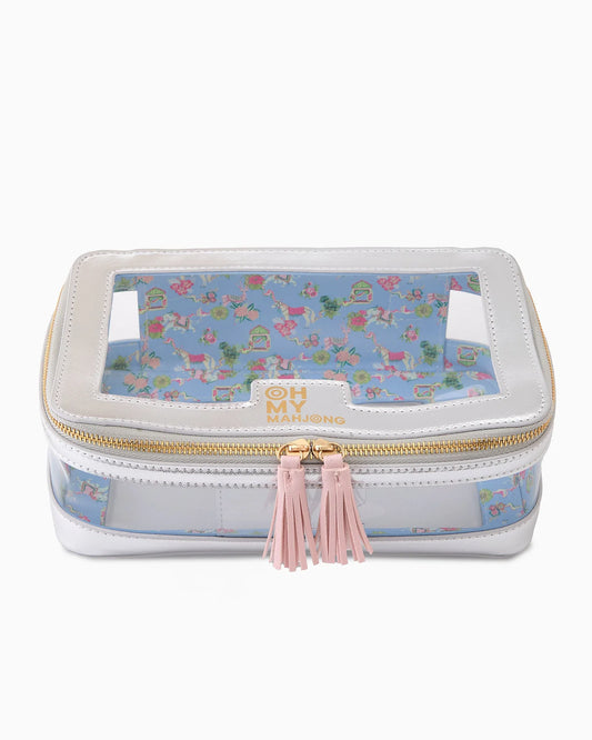Mahjong Tile Storage Bag - Silver