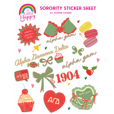 AGD Sorority Sticker Sheet