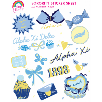 Sorority Sticker Sheet - AXiD