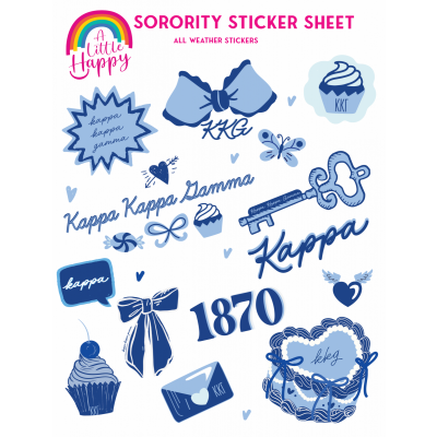 Sorority Sticker Sheet - KKG