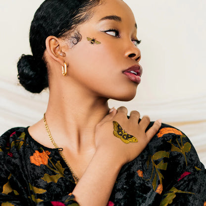 Winged Duo Tattoo - Set of 2