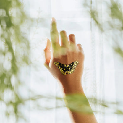 Winged Duo Tattoo - Set of 2