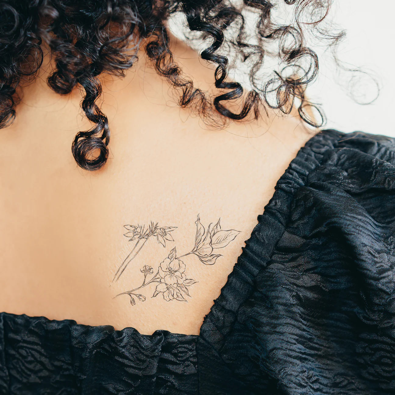 Fine Florals Tattoos - Set of 8