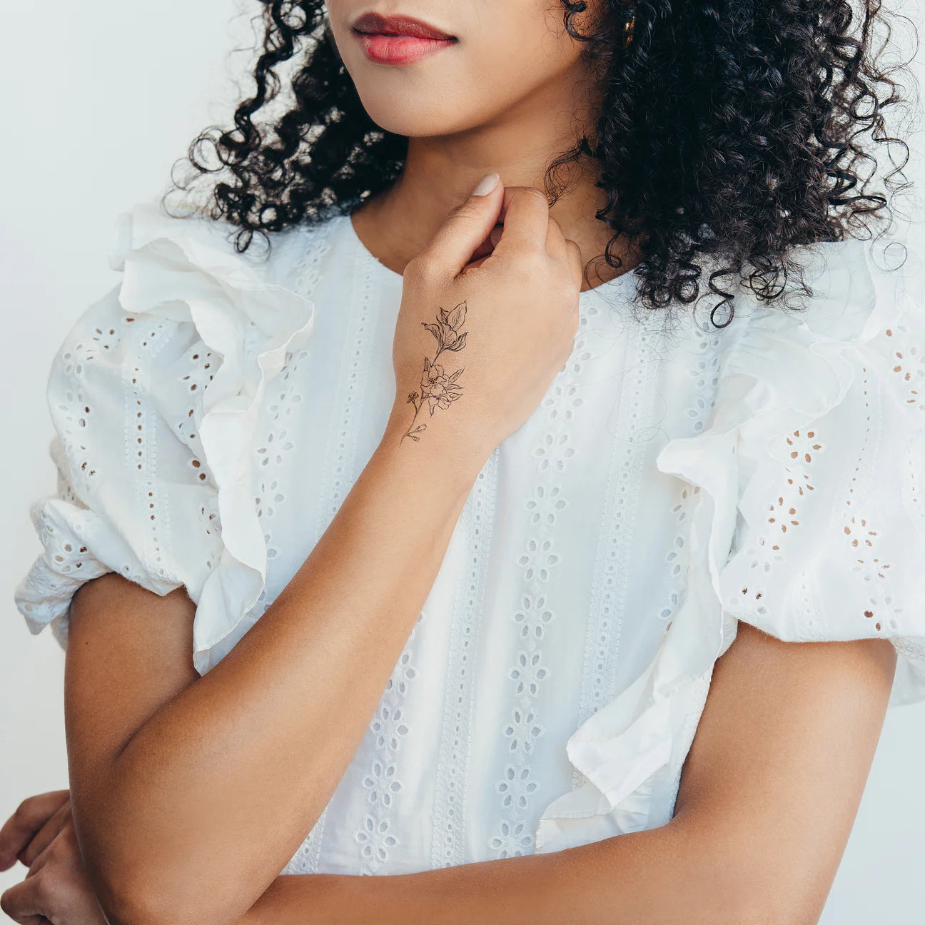 Fine Florals Tattoos - Set of 8