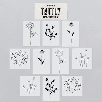 Tiny Flower Fest Tattoo Tin - Set of 10