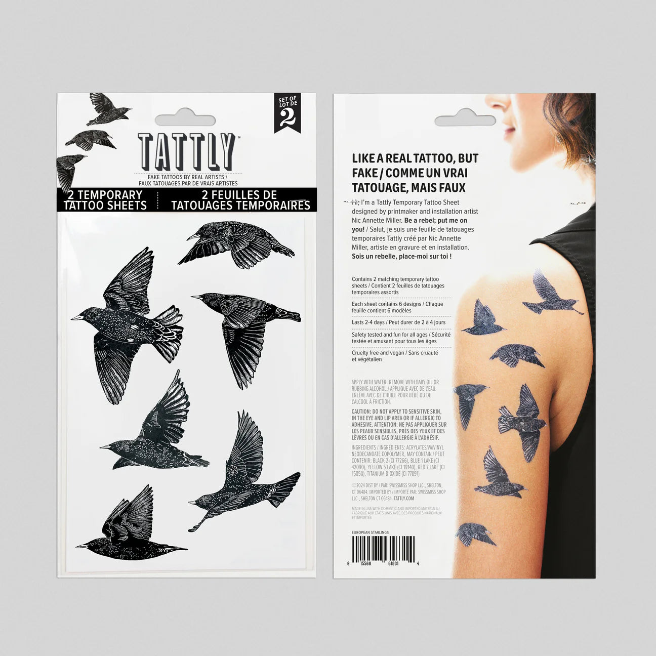 Tattly Vampire Bat Tattoo - Thumbnail 2
