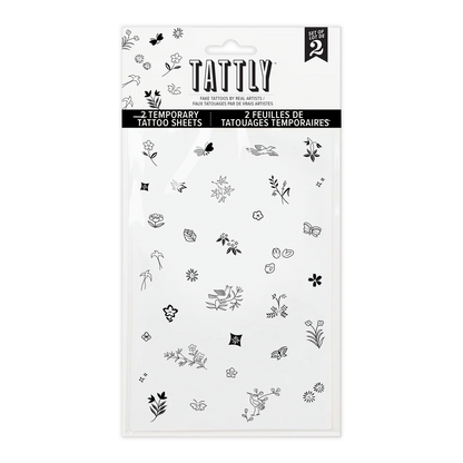 Tiny NatureTattoo Sheet - Set of 2
