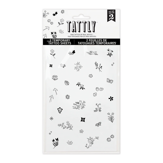 Tiny NatureTattoo Sheet - Set of 2