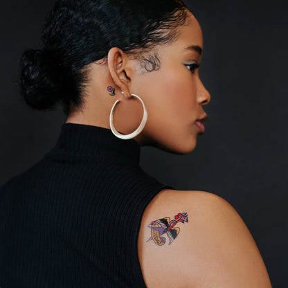 Love Motif Tattoo Sheet - Set of 2