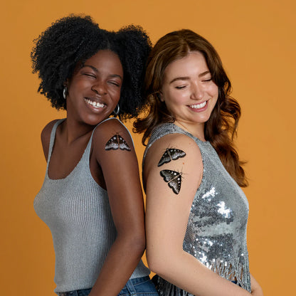Mystic Moth Tattoo - Set of 2